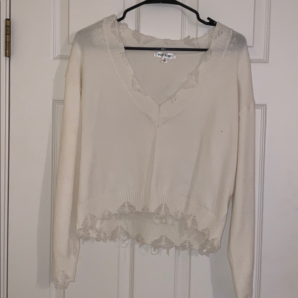 Wild Honey Distressed Sweater